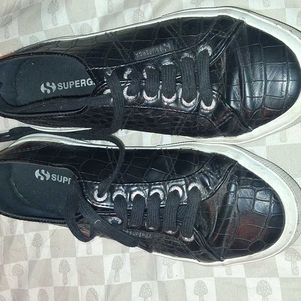 Superga Stylish Black Sneakers